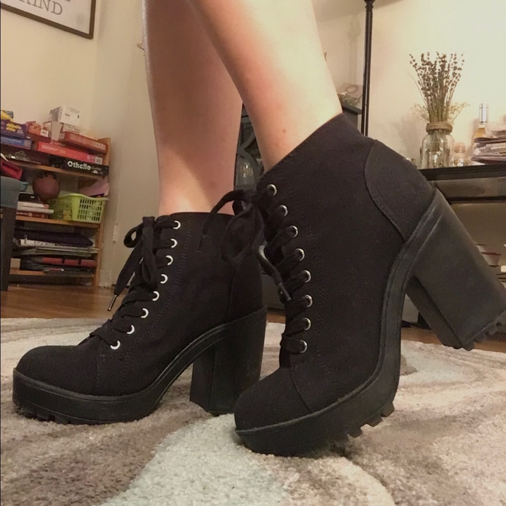 H&M Divided Black 4” Heels